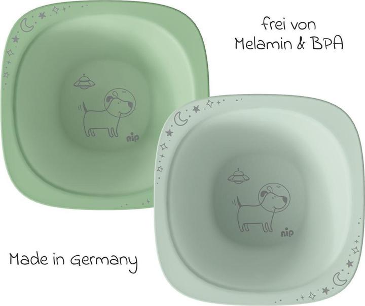 Produktbild NIP Kinderteller & Breischalen Breischale 2er Pack eat green - Blau