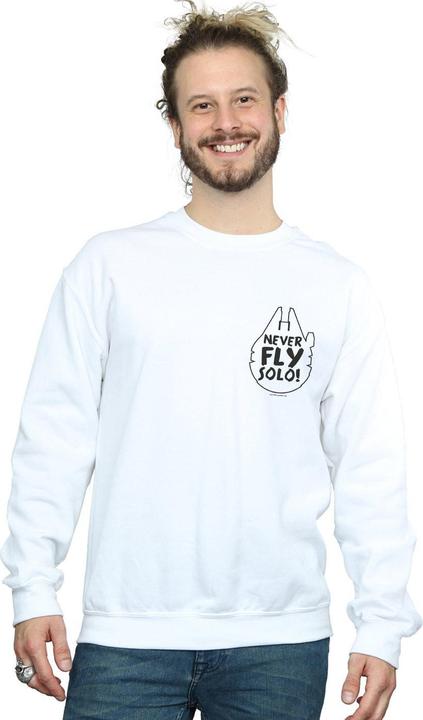 Image du produit Star Wars - Sweat NEVER FLY SOLO - Homme (S)