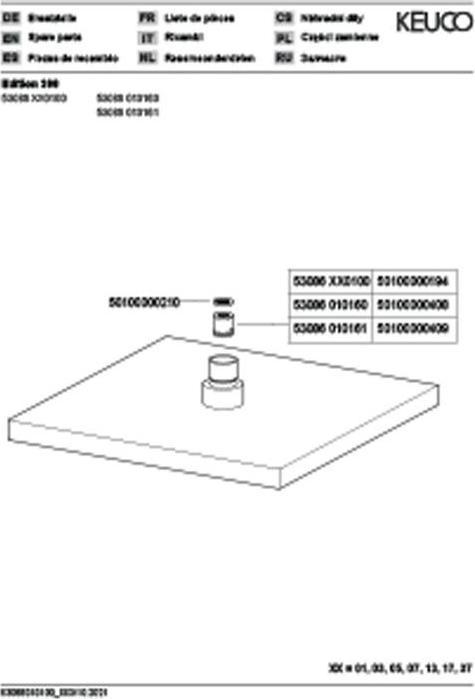 Image du produit Keuco Douche de tête EDITION 300 carrée 250x250mm alu-fin (1 Types de jets, 15 l/min)