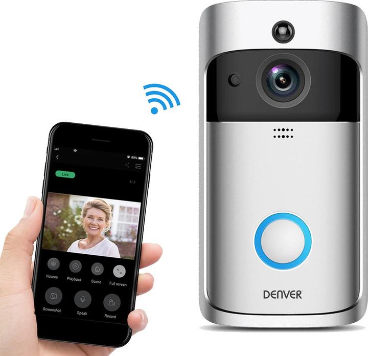 Produktbild Denver Türsprechanlage VDB-110 inkl. Innenraum-Alarm (WLAN)