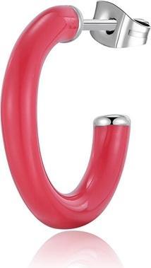Produktbild Sagapo S'Agapo Single Round Earring With Red Enamel Vibes Svb41