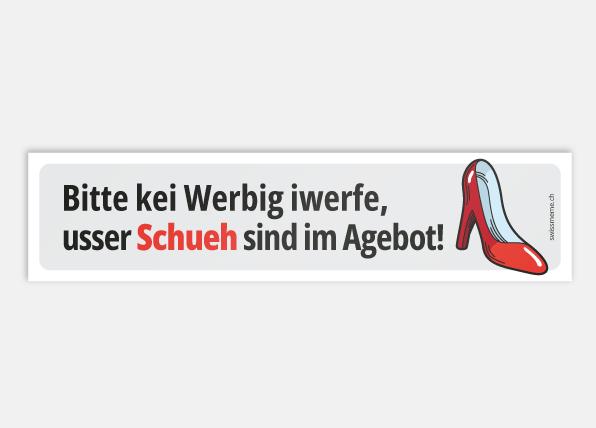 Image du produit SwissMeme Pas de publicité, sauf les chaussures!