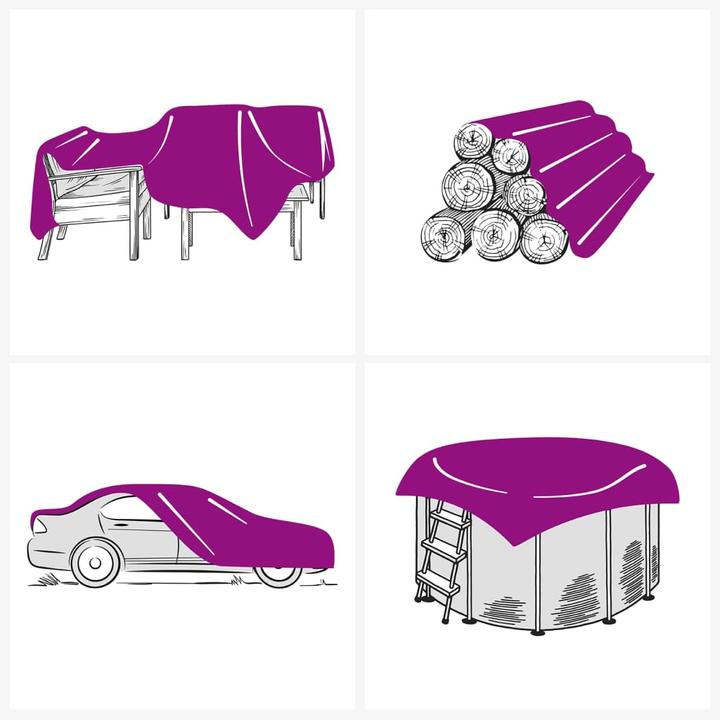 Actual product image VidaXL Tarpaulin 600 g/m² (3.5 x 5 m)