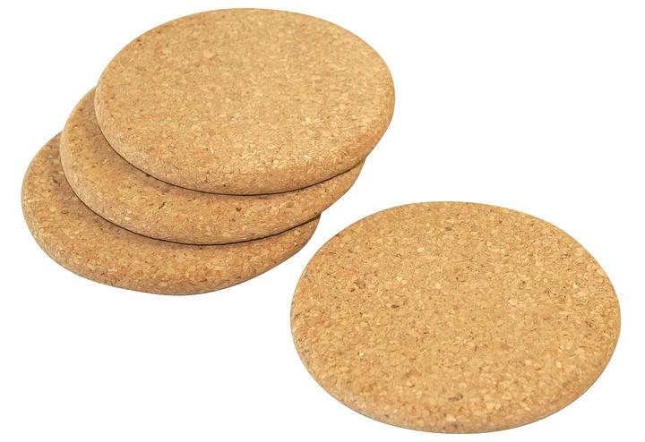 Produktbild Axentia Korkuntersetzer (4 x, Glasuntersetzer)