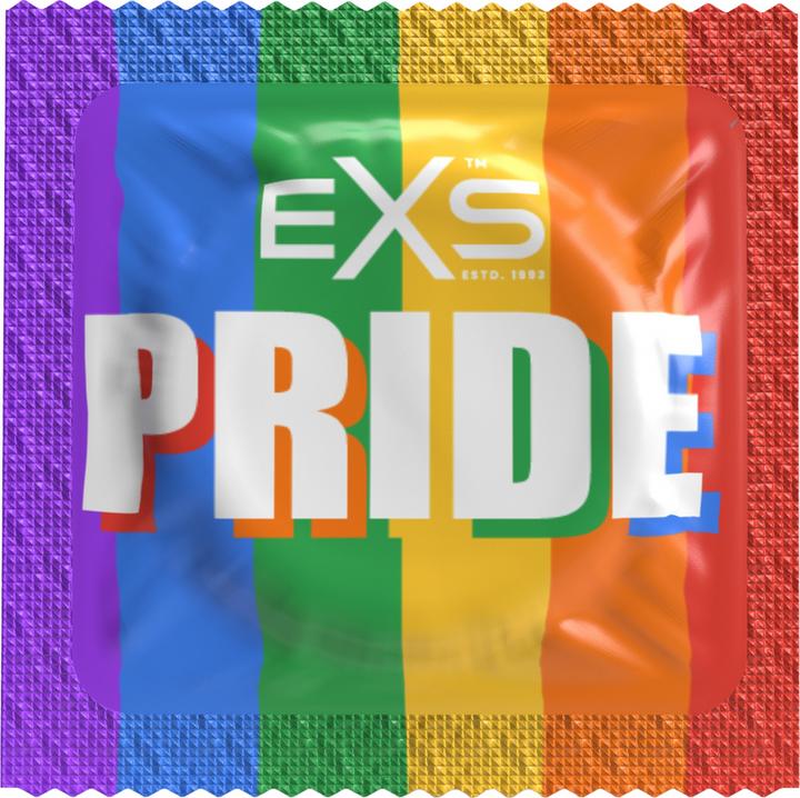 Produktbild EXS Vorratsbeutel «Pride» 144 anatomische Kondome im Regenbogen-Design (144 Stk.)