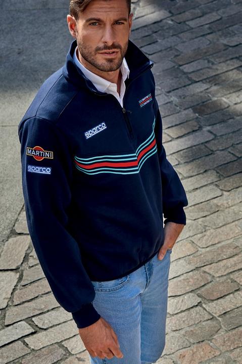 Actual product image Sparco Martini Racing Half Zip Sweatshirt (M)