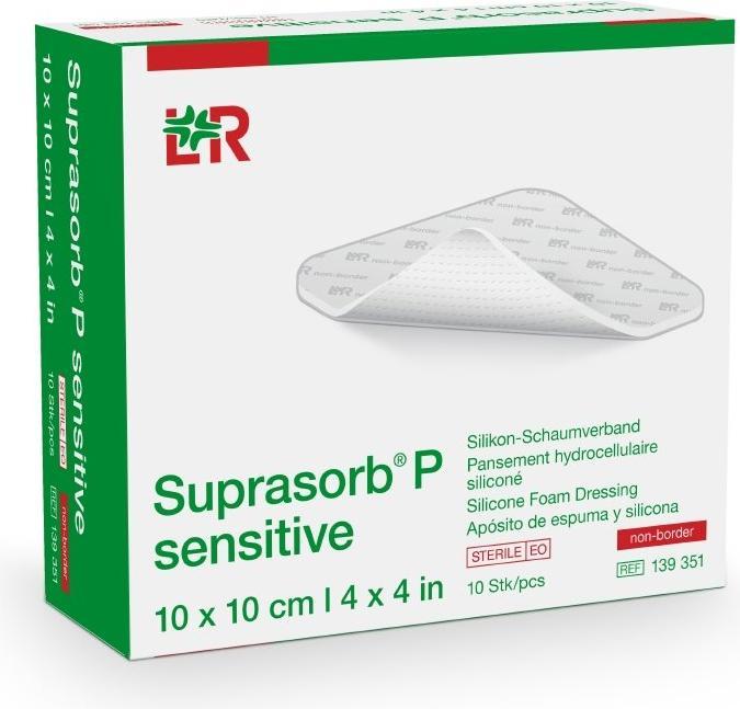 Suprasorb P sensitive non-border 10x10cm (10 x)
