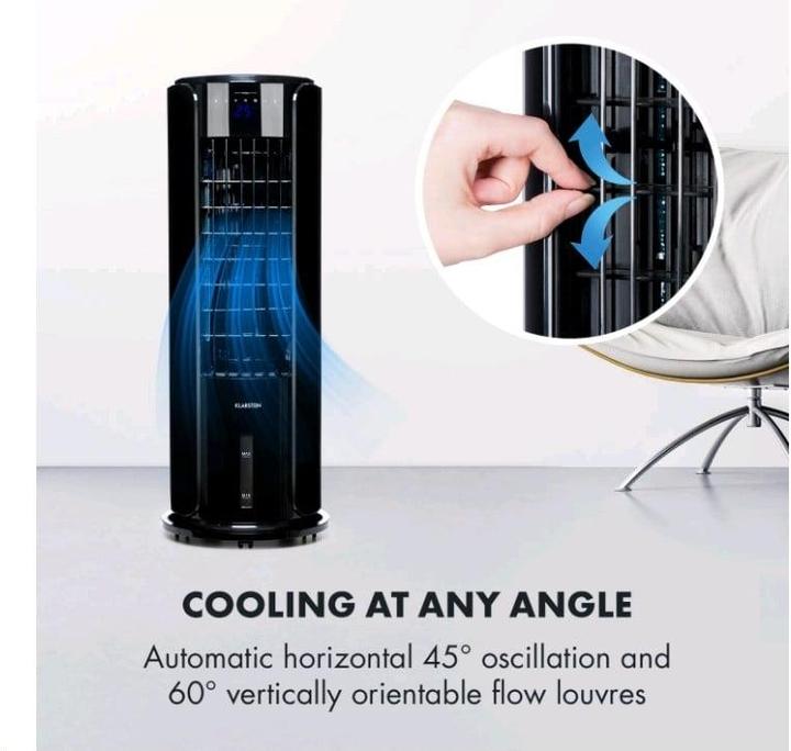 Actual product image Klarstein - Skyscraper Horizon- Luchtkoeler Met Waterkoeling- 4-In-1 Verdampingskoeler- Luchtbevochtiger- Vent