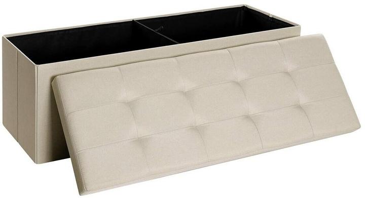 Songmics Sitztruhe Ottomane mit Stauraum 110 x 38 cm (110 cm)