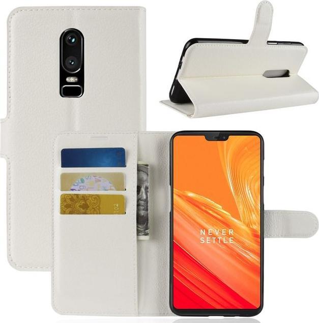 Productafbeelding MU Classic Litchi Leren Boekomslag Serie (OnePlus 6)