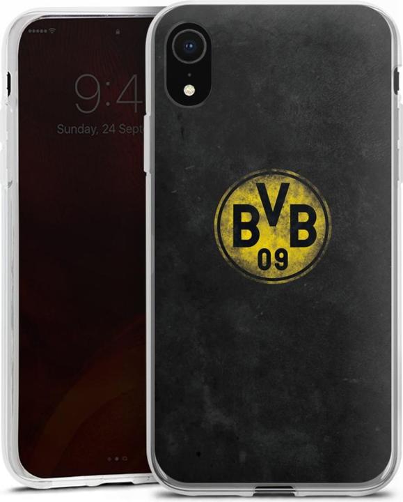 Actual product image DeinDesign Silikon Hülle für Apple iPhone Xr Handyhülle Case Smartphone Schutzhülle BVB Borussia Dortmund (Apple iPhone XR)
