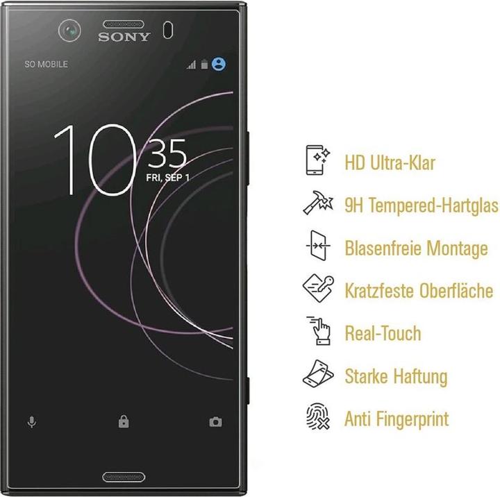 Produktbild Protectorking 1x echtes Tempered 9H Panzerhartglas 3D KLAR (1 Stück, Sony Xperia XZ Premium)