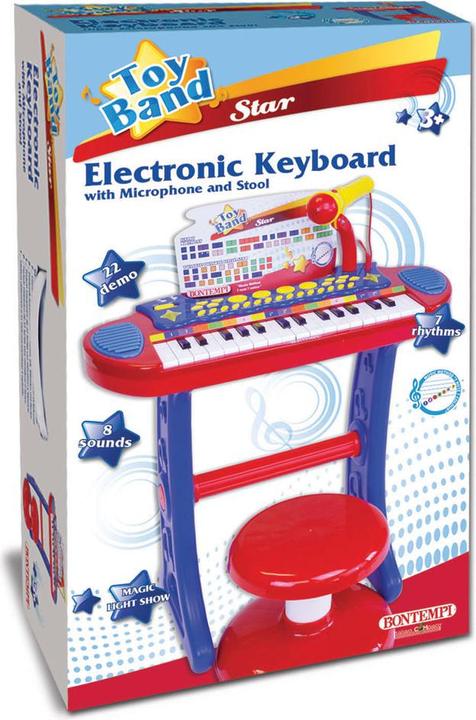 Produktbild Bontempi E-Keyboard mit Mikrofon und Hocker