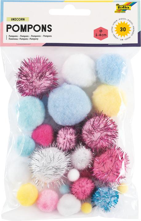 Produktbild Folia Woll-Pompons (30 x)