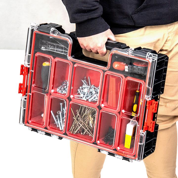 Produktbild Tool Brothers Toolbrothers RHINO L Organizer ECO Höhe XL Boxen 452 x 358 x 110 mm 9 l stapelbar IP54