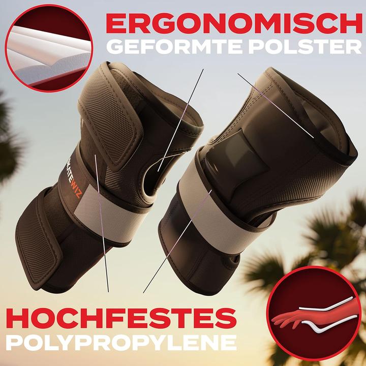 Produktbild Skatewiz Inliner Schoner-Set mit Neopren-Sleeves (6-teilig) (M, Handgelenkschoner, Knieschoner, Ellbogenschoner, 6 Stück)
