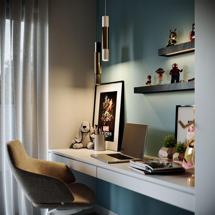 Actual product image s.luce Hanging lamp Crutch with decorative cylinder (GU10)