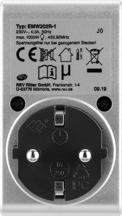 Produktbild REV Funk-Steckdosen-Set 3+1 2300W (3 x, CEE 7/3)
