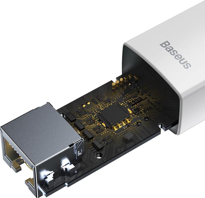 Produktbild Baseus Lite Series USB-C to RJ45 network adapter (white) (USB-C)