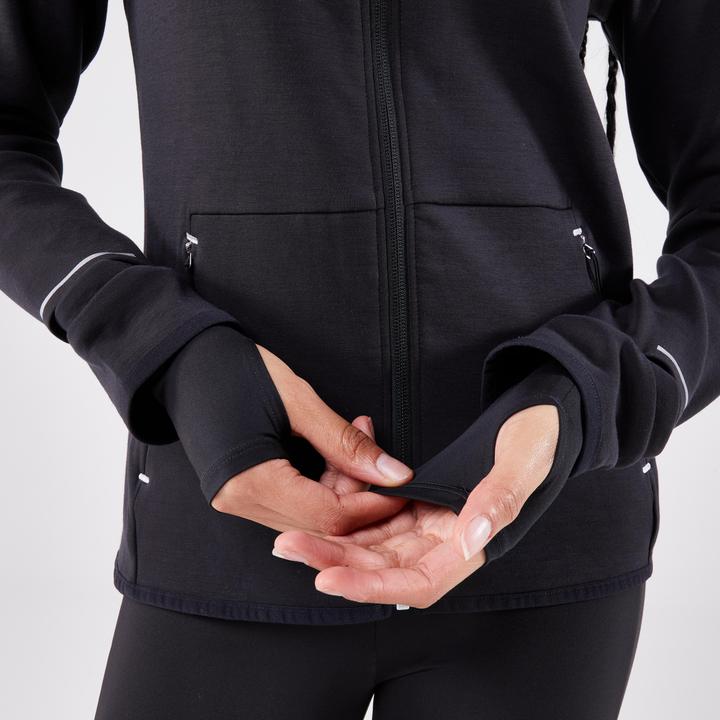 Produktbild Kiprun Laufjacke Damen warm - Run 500 Warm schwarz (M)