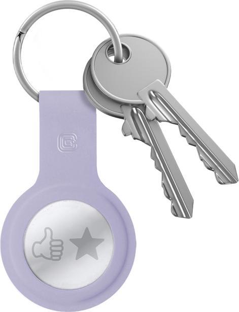 Immagine prodotto Crong Custodia in silicone con portachiavi - Brelok do Apple AirTag (lawendowy)