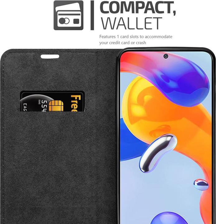 Actual product image Cadorabo Case for Xiaomi RedMi NOTE 11 PRO 4G / 5G in Book Invis. Magnet Style (Xiaomi Redmi Note 11 Pro 5G, Xiaomi Redmi Note 11 Pro)
