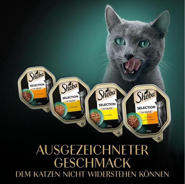 Image du produit Sheba Variation de volaille, sélection en sauce, 8x85g (Adulte, 8 pcs, 85 g)