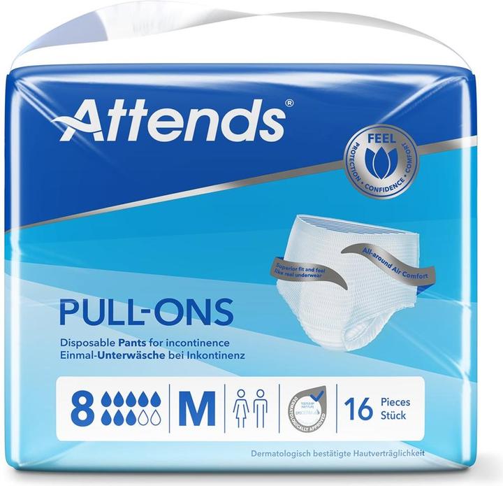 Actual product image Attends Pull Ons 8 M (16 x, M)