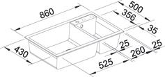 Produktbild Blanco Metra 9 (50 cm, 86 cm)