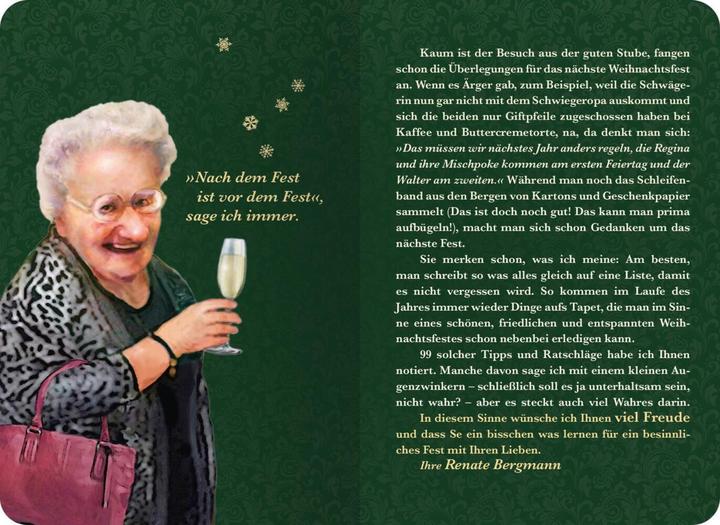 Produktbild Nach dem Fest ist vor dem Fest. 99 Tipps für ein entspanntes Weihnachten (Deutsch, Renate Bergmann, 2021)