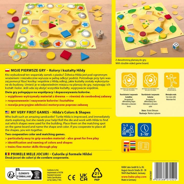 Actual product image Haba Game My first games - Hilda's colours and shapes