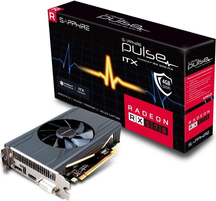 Actual product image Sapphire Radeon RX 570 ITX Pulse (4 GB)