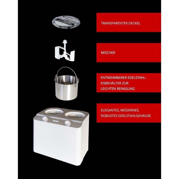 Produktbild Essge Unold 48830 Eismaschine Doppio bianco (EU-Stecker)
