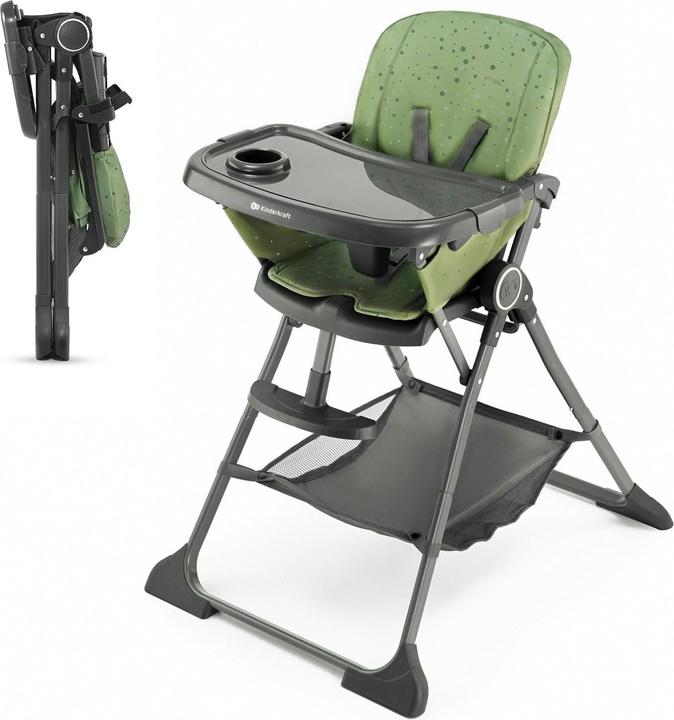 Actual product image KinderKraft Foldee high chair green (High chair booster seat)