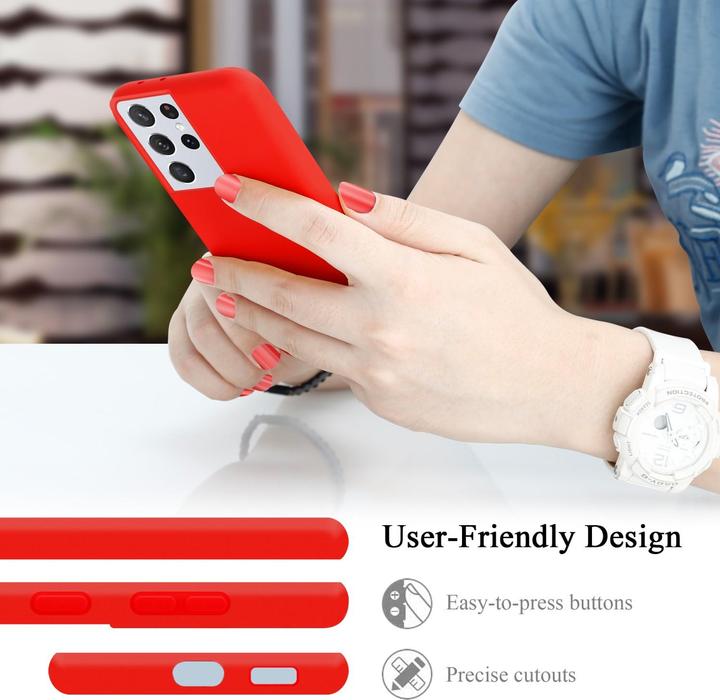 Actual product image Cadorabo TPU Liquid Silicone Case Cover (Samsung Galaxy S22 Ultra)