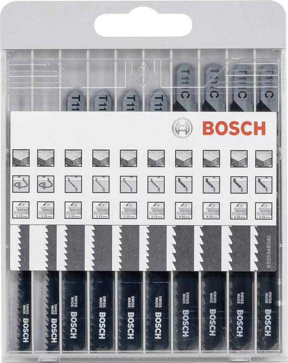 Bosch Professional Zubehör Basic for Wood Set 10 pieces