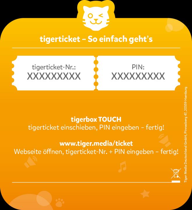 Produktbild Tigermedia Tigerticket 6 Monate (Deutsch)