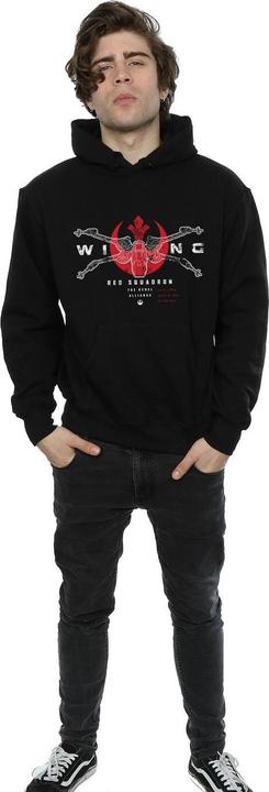 Actual product image Star Wars Mens Rogue One X-Wing Red Squadron Hoodie (XXL)