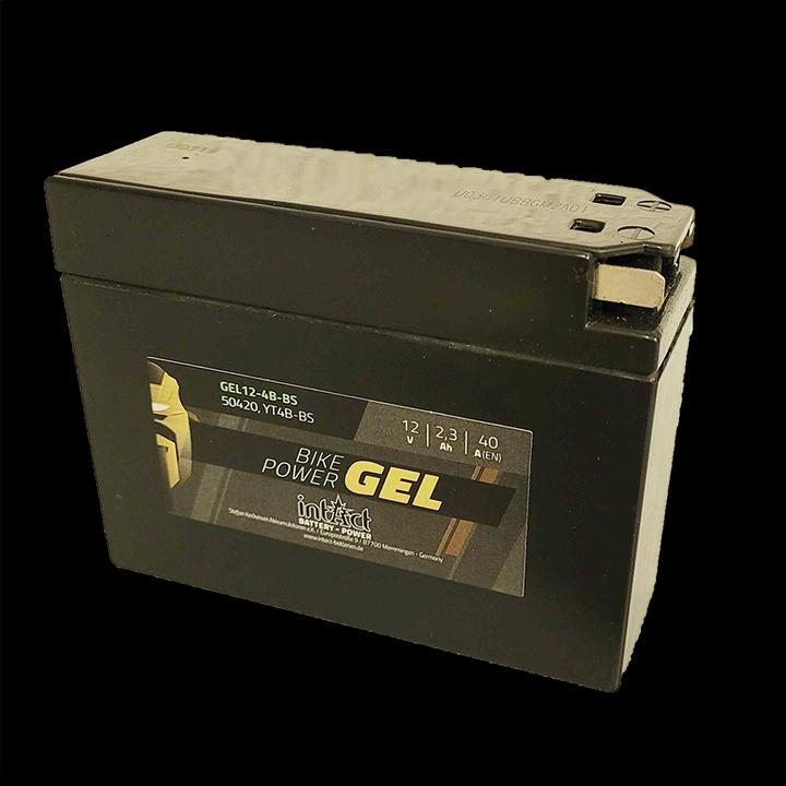 Image du produit Intact GEL12-4B-BS Bike-Power GEL 2.3Ah batterie de scooter (DIN 50420) YT4B-BS (12 V, 2.30 Ah, 40 A)