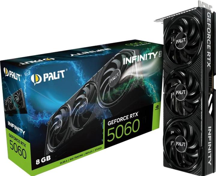 Actual product image Palit RTX 5060 8GB Infinity 3 GDDR7 3 Fan (8 GB)