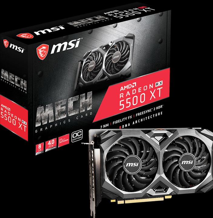 Produktbild MSI Radeon RX 5500 XT MECH 8G OC (8 GB)