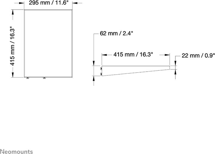 Produktbild Neomounts Plasma-M2sideshelf