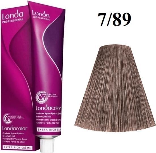 Produktbild Londa Professional - Permanent Color Extra Rich Creme - Permanent cream hair color 7/89 (L) (7, 89 (L))