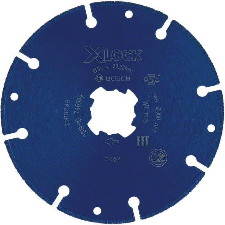 Immagine prodotto Bosch Professional Zubehör Disco da taglio e smerigliatura Disco da taglio diamantato X LOCK Best for Metal 115 x 22,23 mm di