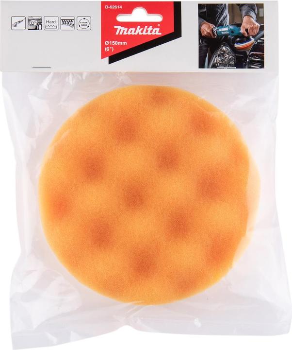 Actual product image Makita Velcro Sponge Orange 150mm (Coarse)