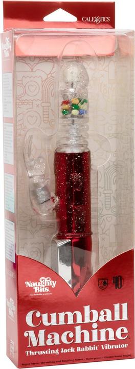 Actual product image CalExotics Naughty Bits® Cumball Machine™ Thrusting Jack Rabbit® Vibrator