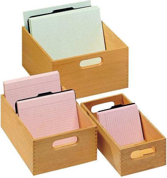 Actual product image Han Wooden card index trough (A7, Across)