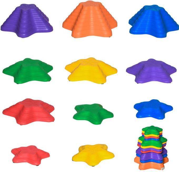 Actual product image Swisshandel24 River stones 11ER Balance stones for toddlers Stepping stones Balance game loadable up to 8