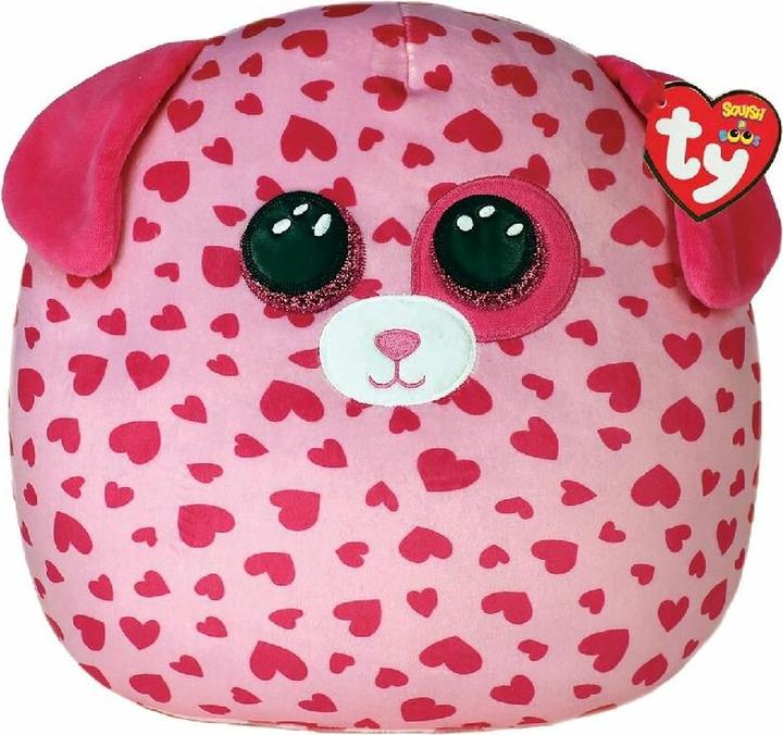 Actual product image Ty Squish a Boo Valentine Tickle Dog 20cm (20 cm)