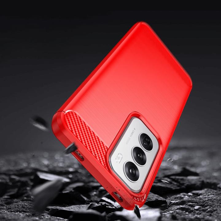 Produktbild Cover-Discount OPPO Reno12 5G - Metall Carbon Look Hülle (Oppo Reno12)